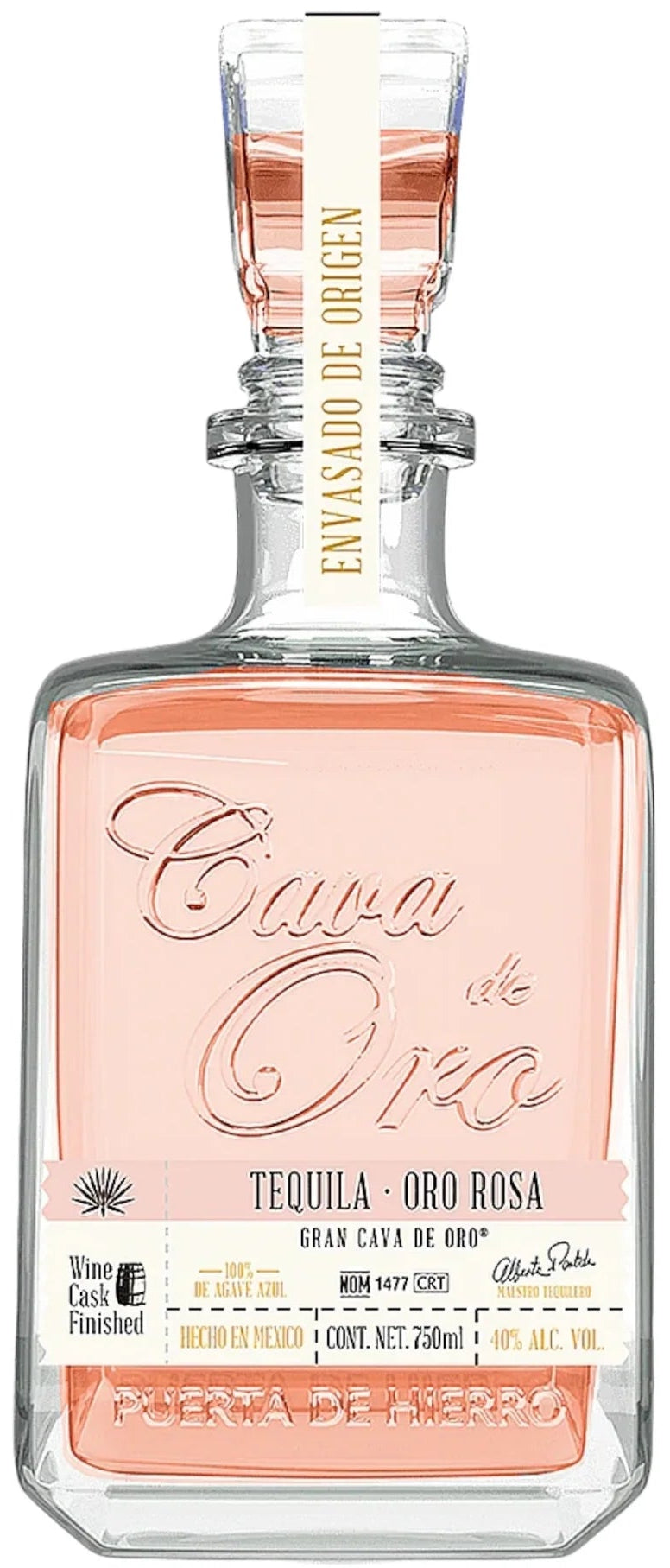 CAVA DE ORO TEQUILA ROSE GOLD 750ML LIQ
