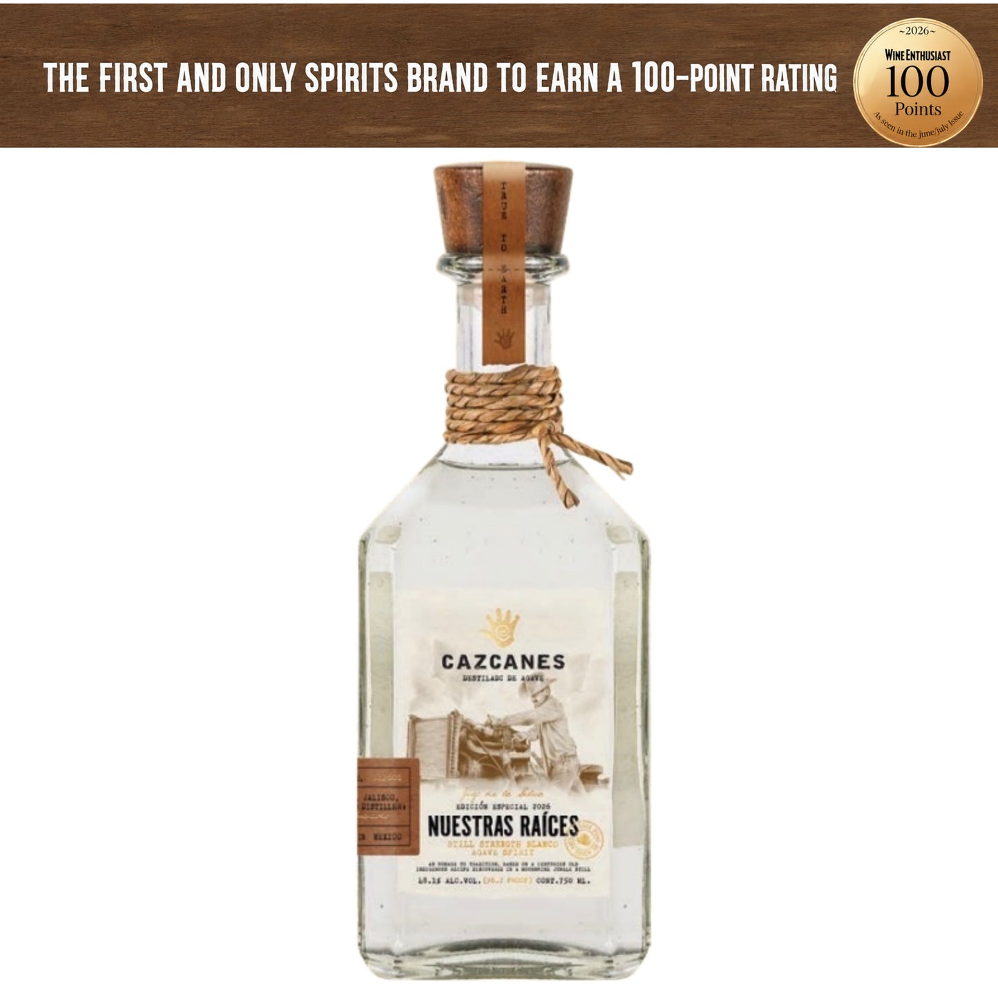 CAZCANES AGAVE SPIRIT BLANCO NUESTRAS RAICES STILL STRENGTH 2026 EDITION 750ML