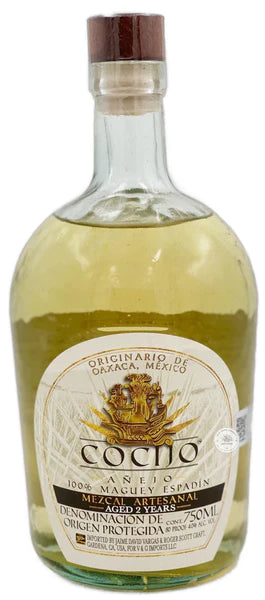 COCIJO MEZCAL ANEJO ARTESANAL ESPADIN 2YR 750ML LIQ