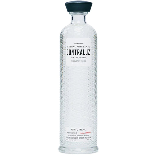 CONTRALUZ ORIGINAL MEZCAL REPOSADO CRISTALINO ARTESANAL OAXACA MEXICO 700ML LIQ
