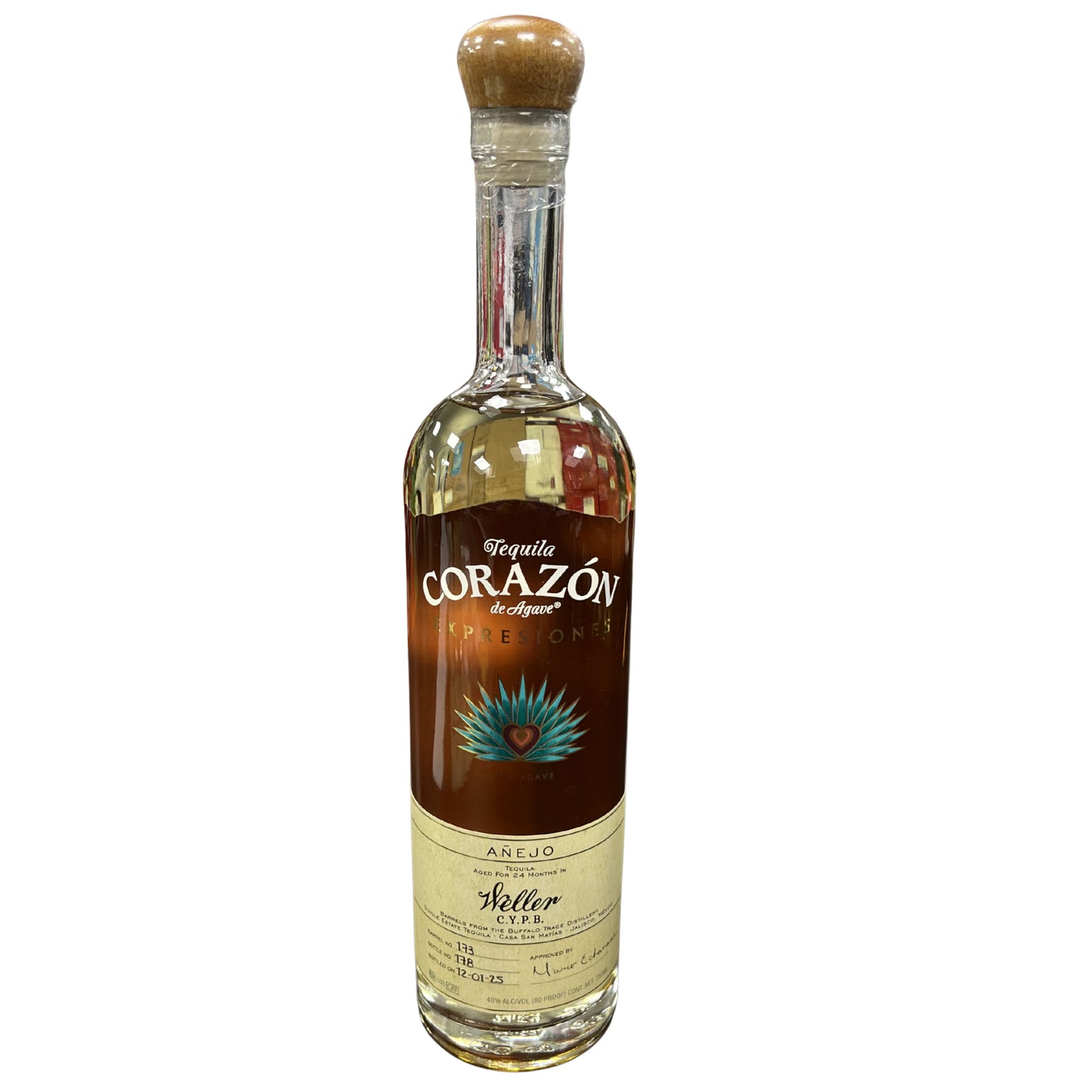 CORAZON EXPRESIONES TEQUILA ANEJO AGED IN WELLER CYPB BARRELS 750ML