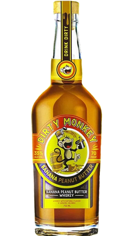 DIRTY MONKEY WHISKEY BANANA PEANUT BUTTER TENNESSEE 750ML LIQ