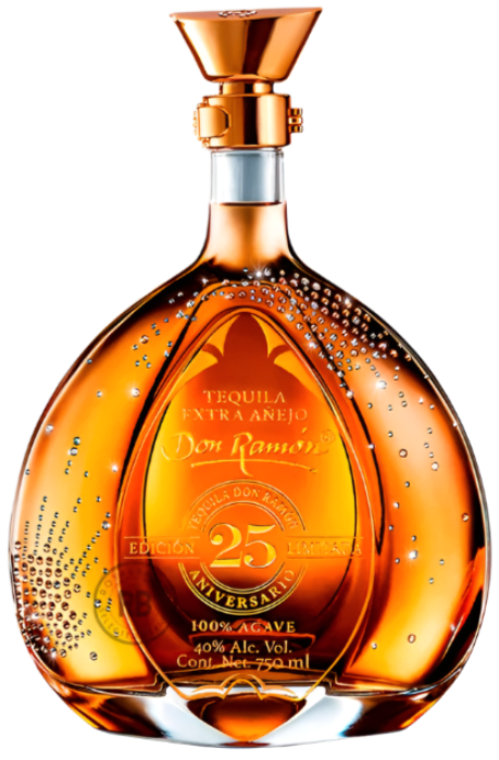 DON RAMON TEQUILA EXTRA ANEJO 25TH ANNIVERSARIO SWAROWSKI CRYSTALS 750ML Spirits
