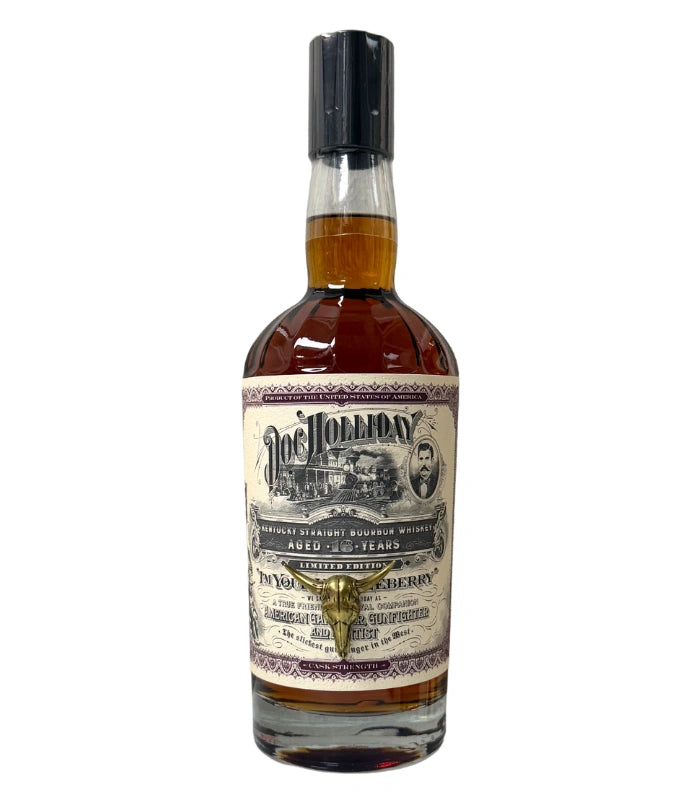 DOC HOLLIDAY BOURBON STRAIGHT SINGLE BARREL EDITION CASK STRENGTH KENTUCKY 16YR 750ML LIQ
