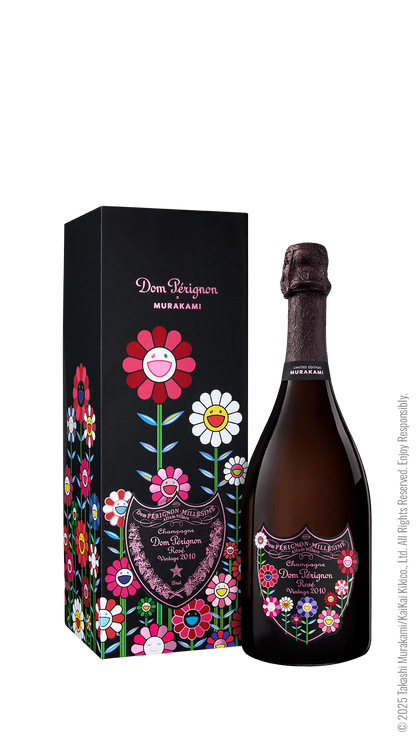 DOM PERIGNON CHAMPAGNE BRUT ROSE LIMITED TAKASHI MURAKAMI EDITION 2010 750ML WINE
