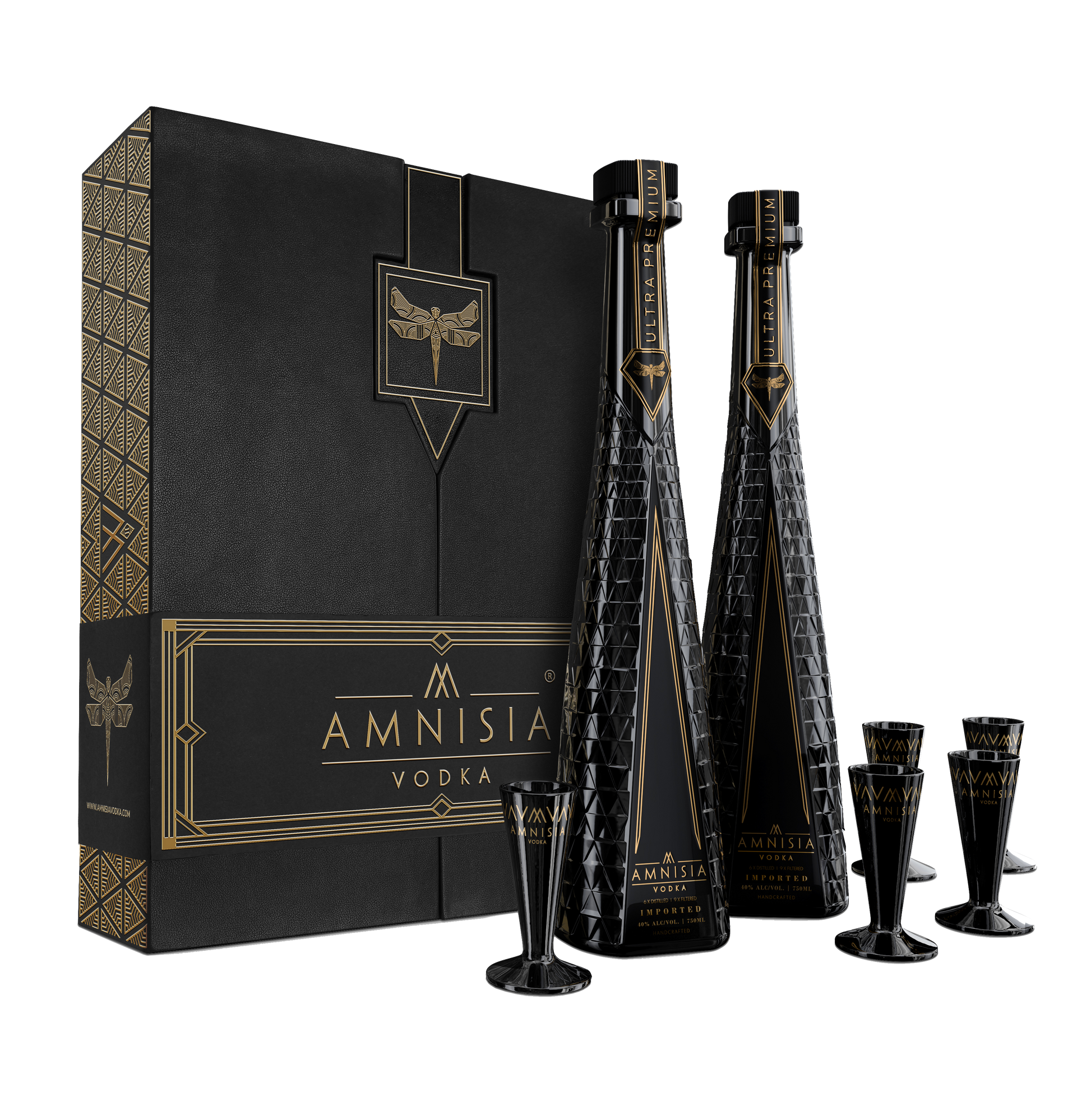 Amnisia Vodka Gift Set Handcrafted Poland 750ML - Remedy Liquor Amnisia Vodka Gift Set Handcrafted Poland 750ML - Remedy Liquor
