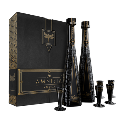 AMNISIA VODKA GIFT SET HANDCRAFTED POLAND 750ML LIQ