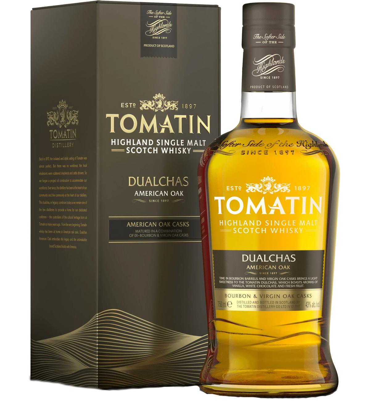 TOMATIN SCOTCH SINGLE MALT DUALCHAS HIGHLAND 86PF 750ML – Remedy