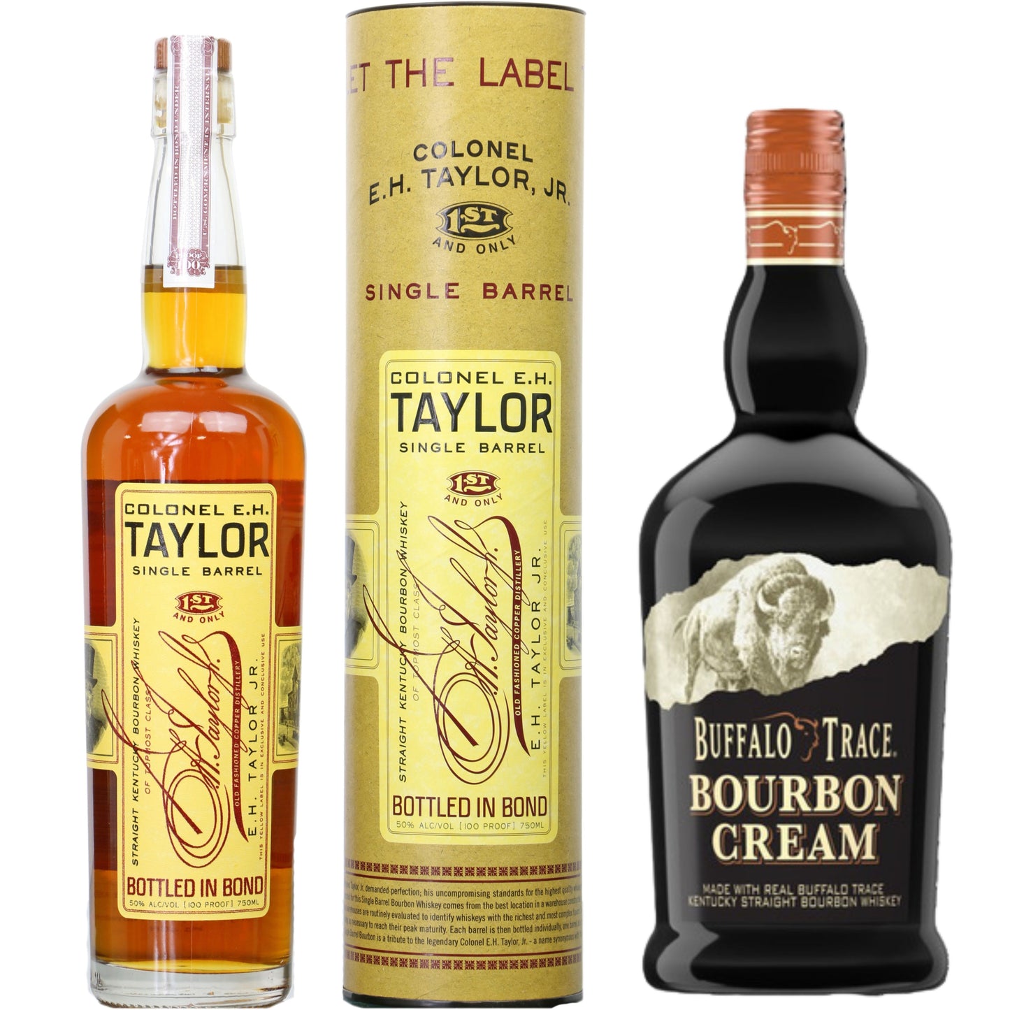Colonel EH Taylor Single Barrel + Buffalo Trace Bourbon Cream 750ML