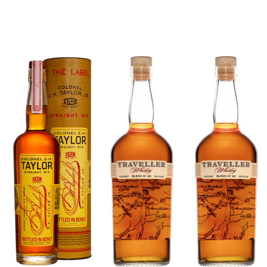 Colonel EH Taylor Whiskey Rye + 2 Traveller Whiskey