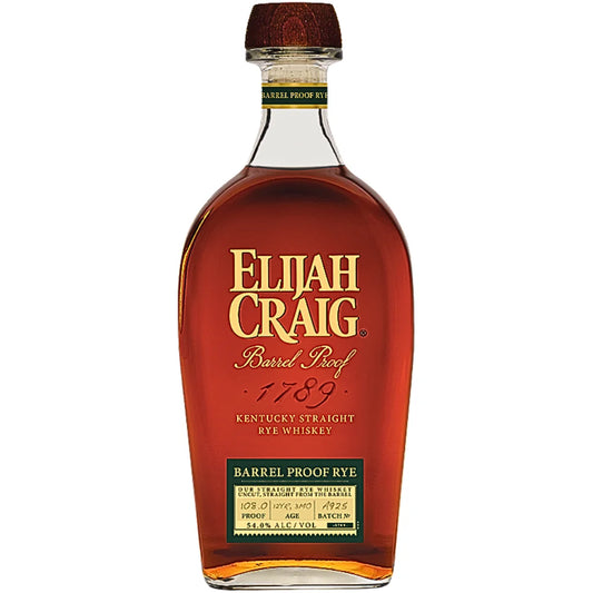 ELIJAH CRAIG WHISKEY RYE BARREL PROOF KENTUCKY 750ML LIQ