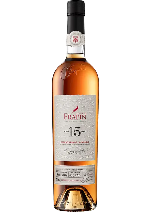 FRAPIN COGNAC LIMOUSIN FRENCH OAK GRANDE CHAMPAGNE FRANCE 15YR 700ML LIQ
