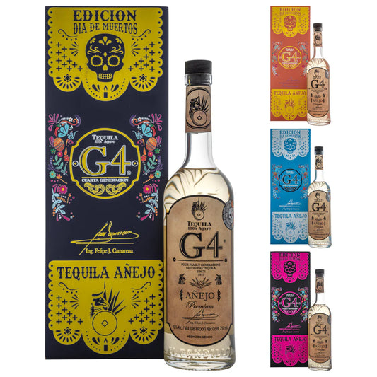 G4 TEQUILA ANEJO LIMITED 2025 DIA DE MUERTOS EDITION 750ML LIQ