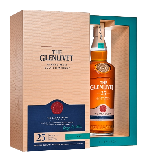GLENLIVET SCOTCH SINGLE MALT 86PF 25YR 750ML - Remedy Liquor