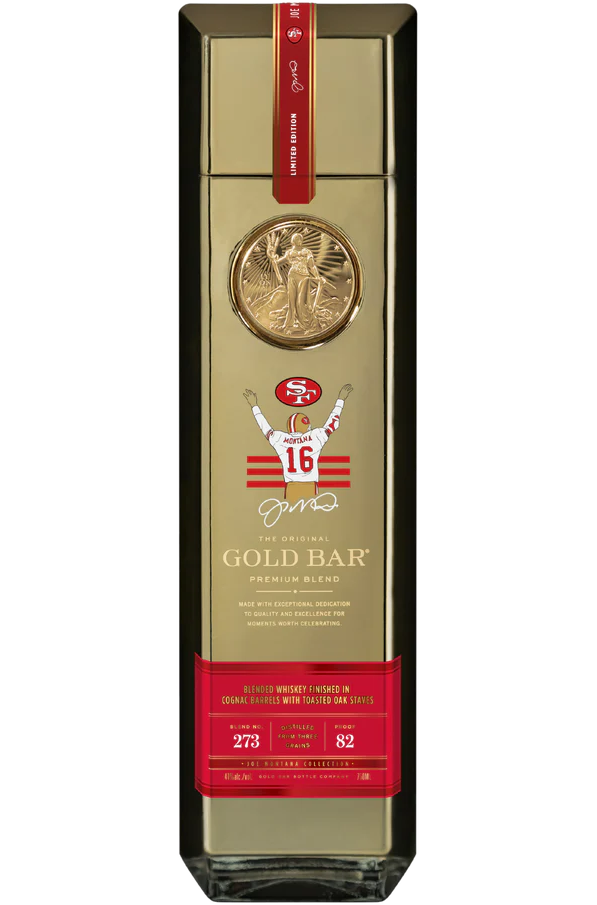 GOLD BAR WHISKEY SF MONTANA EDITION PREMIUM BARREL FINISHED IN COGNAC BARREL CALIFORNIA 750ML LIQ