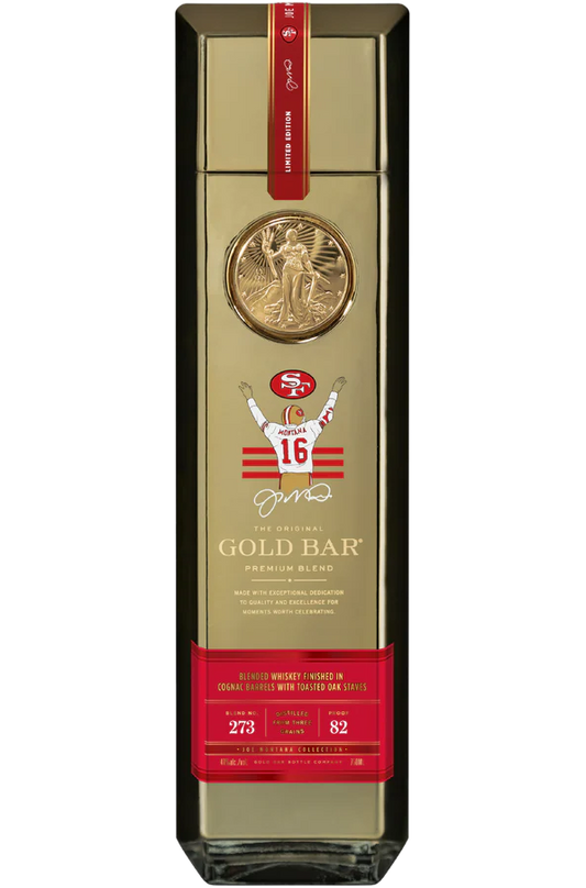 GOLD BAR WHISKEY SF MONTANA EDITION PREMIUM BARREL FINISHED IN COGNAC BARREL CALIFORNIA 750ML LIQ