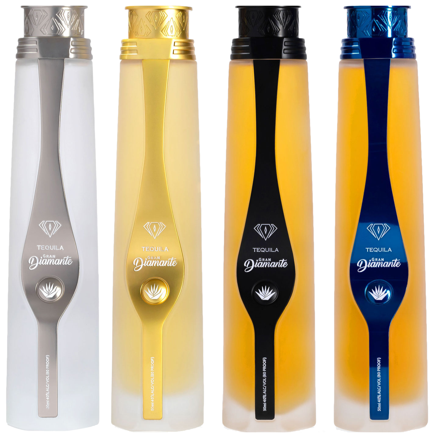 GRAN DIAMANTE TEQUILA (PLATA, REPO, ANEJO, EXTRA) 4X50ML LIQ