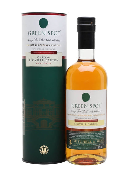 GREEN SPOT WHISKEY SINGLE POT STILL IRISH IN BORDEAUX WINE CASKS (LEOVILLE BARTON) 92PF 750ML Spirits