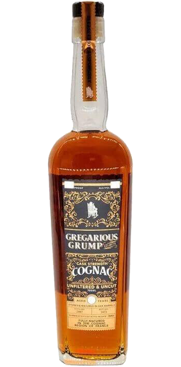 GREGARIOUS GRUMP COGNAC CASK STRENGTH UNFILTERED & UNCUT 10YR 750ML LIQ