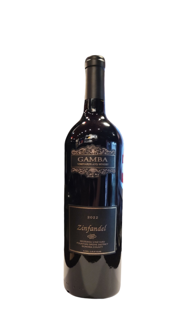 GAMBA ZINFANDEL MESSANA VINEYARD SONOMA COUNTY 2022 WINE