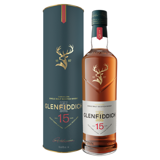 GLENFIDDICH SCOTCH SINGLE MALT 15YR 750ML