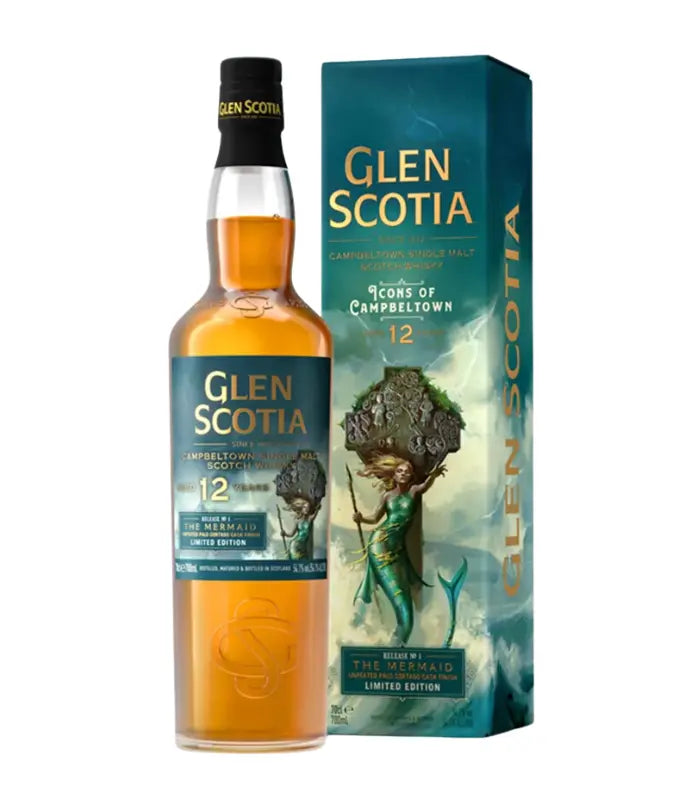 GLEN SCOTIA SCOTCH SINGLE MALT ICONS OF CAMPBELTOWN LIMITED THE MERMAID EDITION 12YR 750ML LIQ