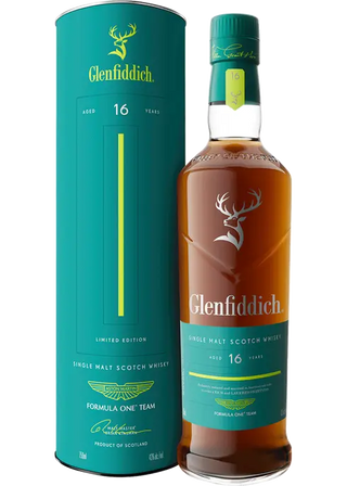 GLENFIDDICH SCOTCH SINGLE MALT LIMITED ASTON MARTIN RELEASE 16YR 750ML