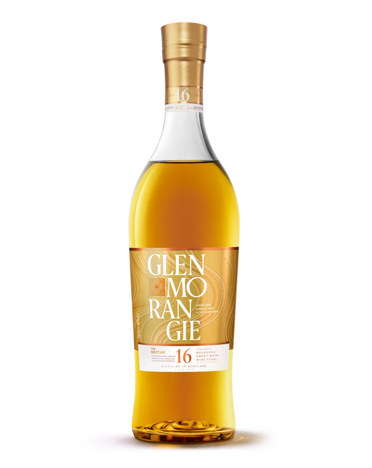 GLENMORANGIE THE NECTAR SCOTCH SINGLE MALT IN BOURBON & SWEET WHITE WINE BARREL 16YR 750ML LIQ