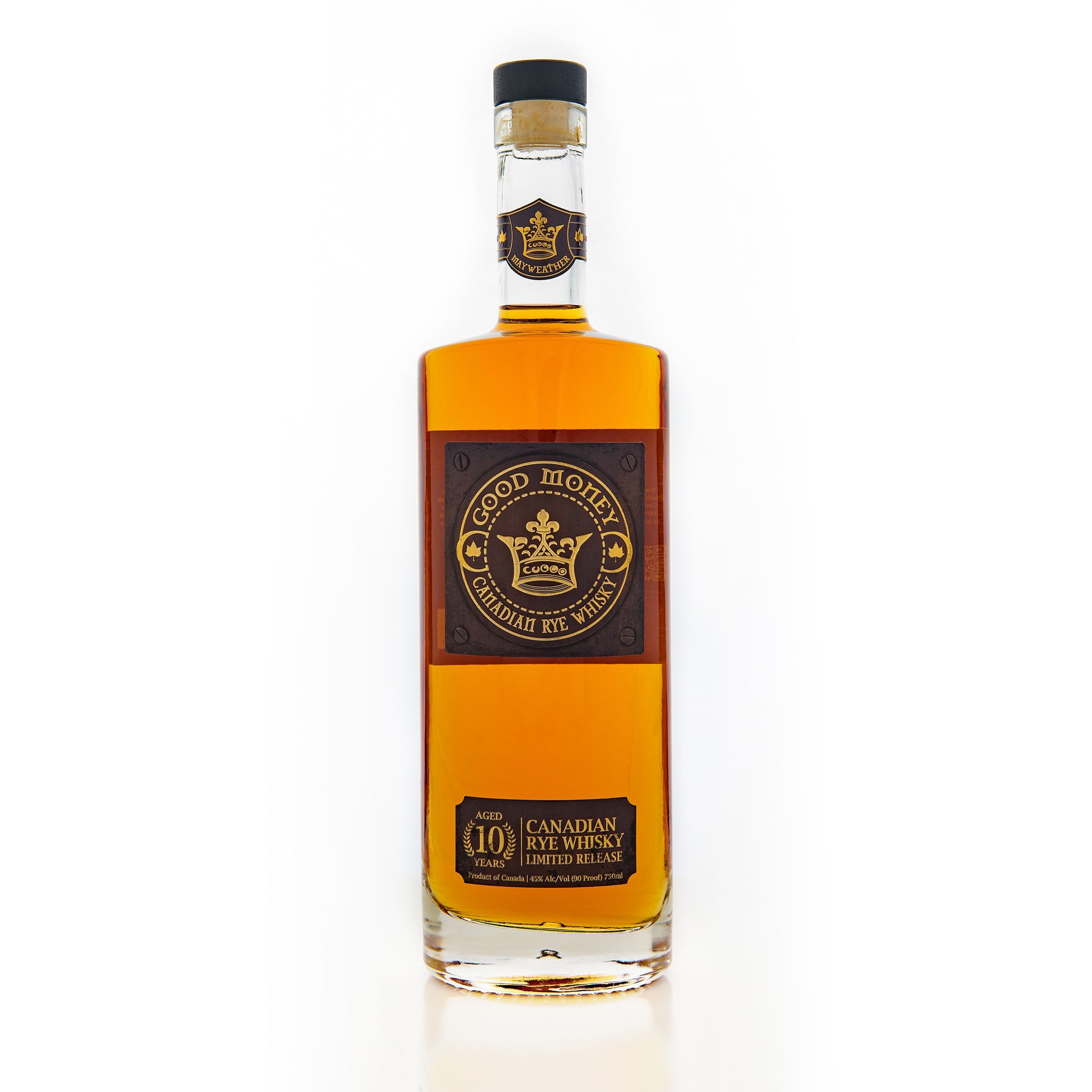 GOOD MONEY WHISKY RYE LIMITED RELEASE CANADA 10YR 750ML LIQ