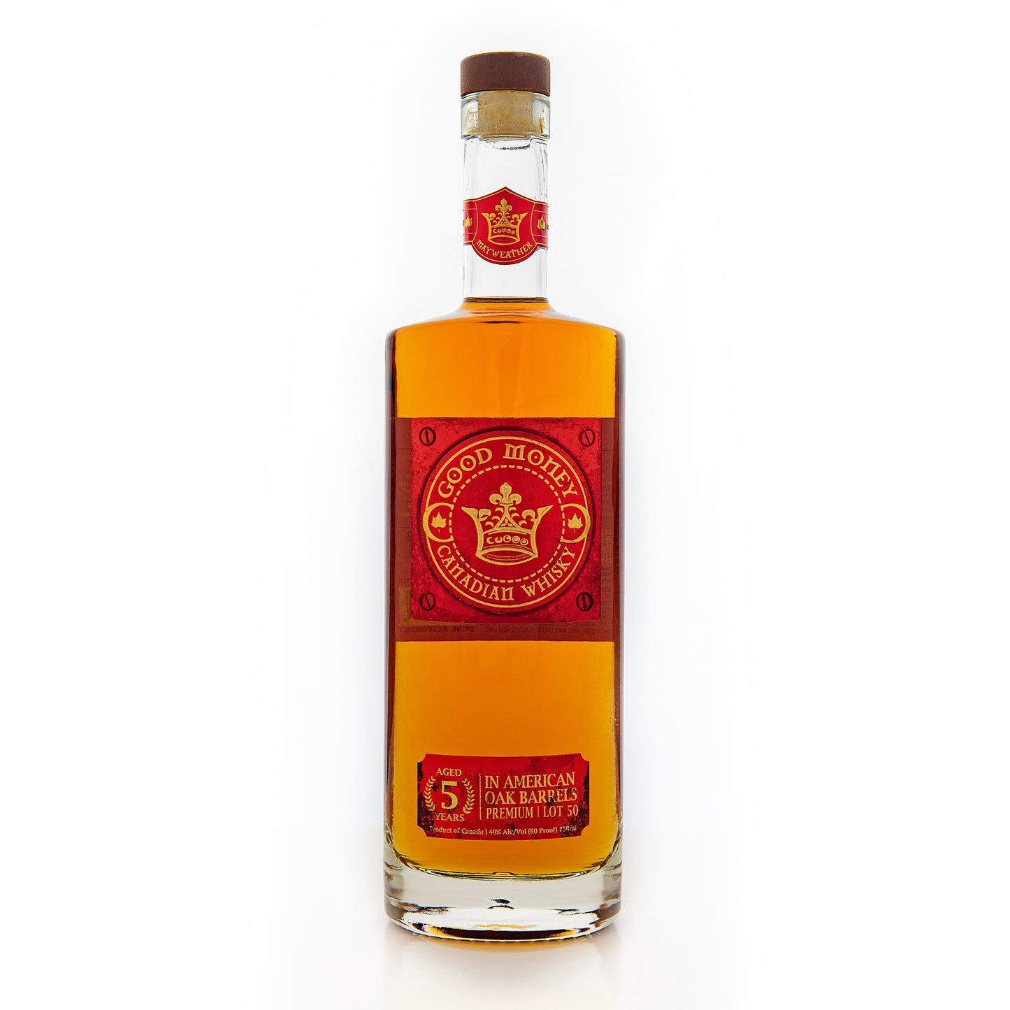 GOOD MONEY WHISKY IN AMERICAN OAK BARRELS CANADA 5YR 750ML LIQ