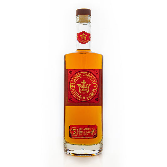 GOOD MONEY WHISKY IN AMERICAN OAK BARRELS CANADA 5YR 750ML LIQ
