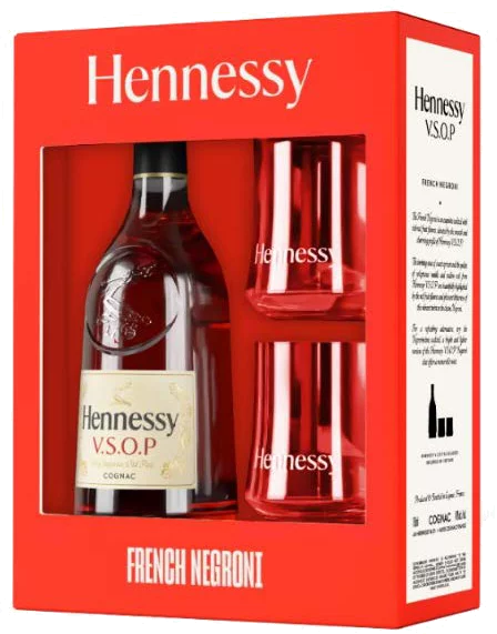 HENNESSY COGNAC VSOP FRENCH NEGRONI GIFT PACK 750ML LIQ
