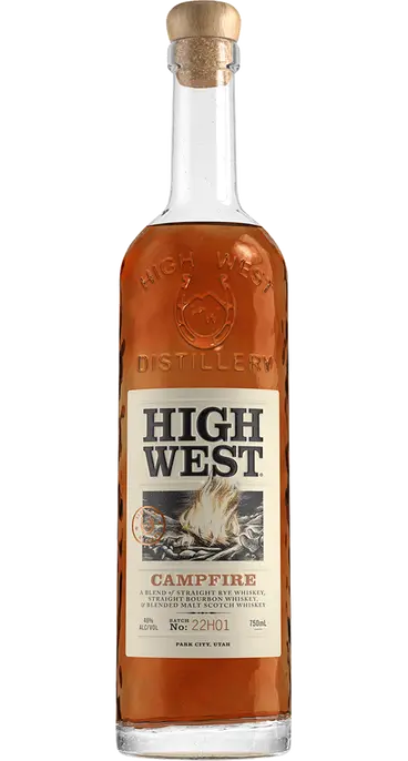 HIGH WEST CAMPFIRE WHISKEY RYE UTAH 750ML Spirits
