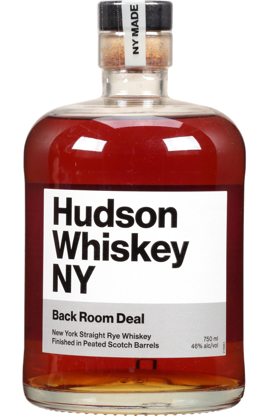 HUDSON BACK ROOM DEAL WHISKEY RYE PEATED NEW YORK 750ML Spirits
