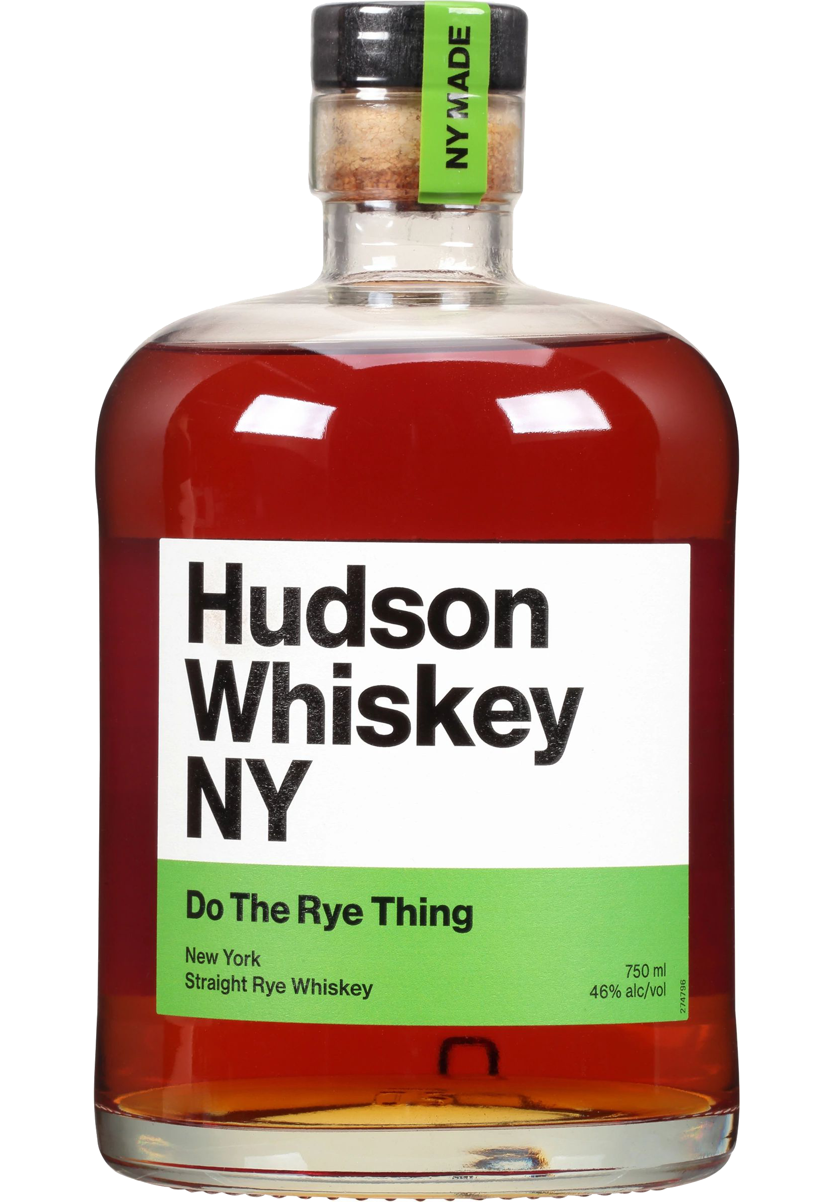 Thea Ryy HUDSON WHISKEY MANHATTAN RYE NEW YORK 92PF 750ML – Remedy Liquor