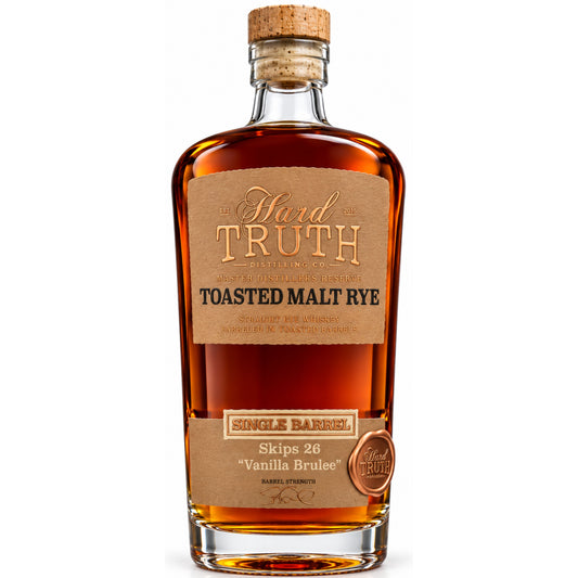 HARD TRUTH WHISKEY RYE TOASTED SINGLE BARREL SELECT VANILLA BRULEE INDIANA 750ML LIQ