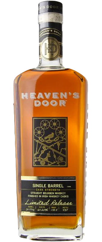 HEAVEN'S DOOR BOURBON SINGLE BARREL LIMITED EDITION FINISHED IN IRISH WHISKEY CASKS TENNESSEE 750ML