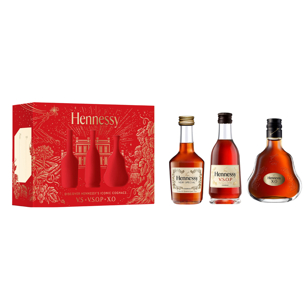 HENNESSY COGNAC VS+VSOP+XO 3X50ML