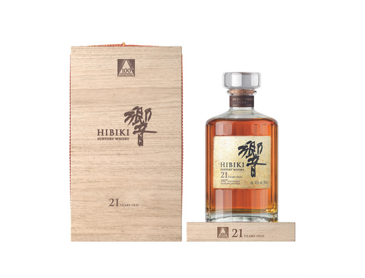 SUNTORY HIBIKI WHISKY JAPANESE 21YR 100TH ANNIVERSARY 750ML LIQ