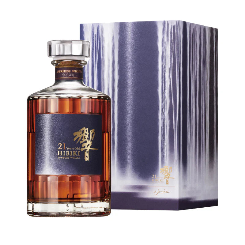 SUNTORY HIBIKI WHISKY JAPANESE 21YR ARTIST COLLABORATION WITH HIROSHI SENJU 700ML LIQ