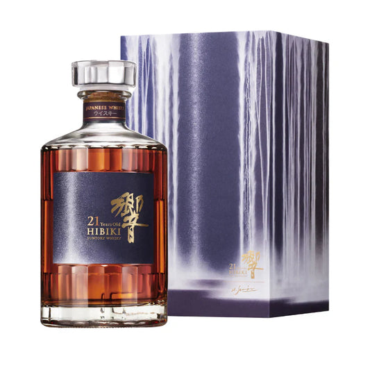 SUNTORY HIBIKI WHISKY JAPANESE 21YR ARTIST COLLABORATION WITH HIROSHI SENJU 700ML LIQ
