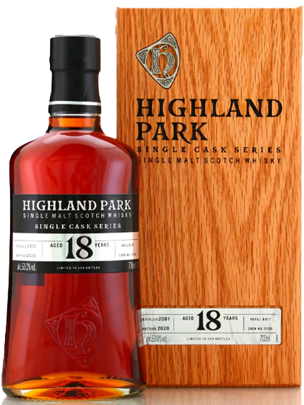 HIGHLAND PARK SCOTCH SINGLE CASK SERIES FIRST FILL EUROPEAN OAK SHERRY BUT 18YR 750ML - Remedy Liquor