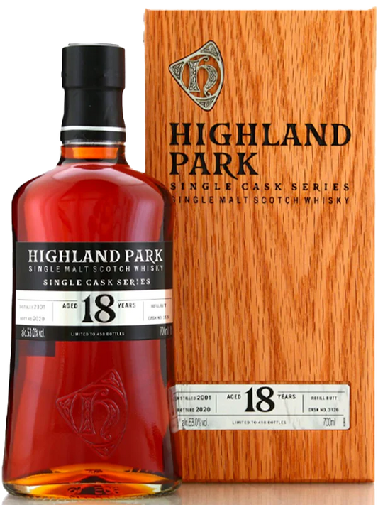 HIGHLAND PARK SCOTCH SINGLE CASK SERIES FIRST FILL EUROPEAN OAK SHERRY BUT 18YR 750ML - Remedy Liquor