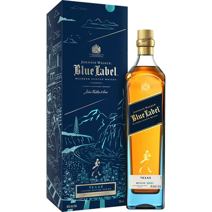 JOHNNIE WALKER SCOTCH BLENDED BLUE LABEL LIMITED TEXAS EDITION 750ML (SHIPPING ONLY) LIQ
