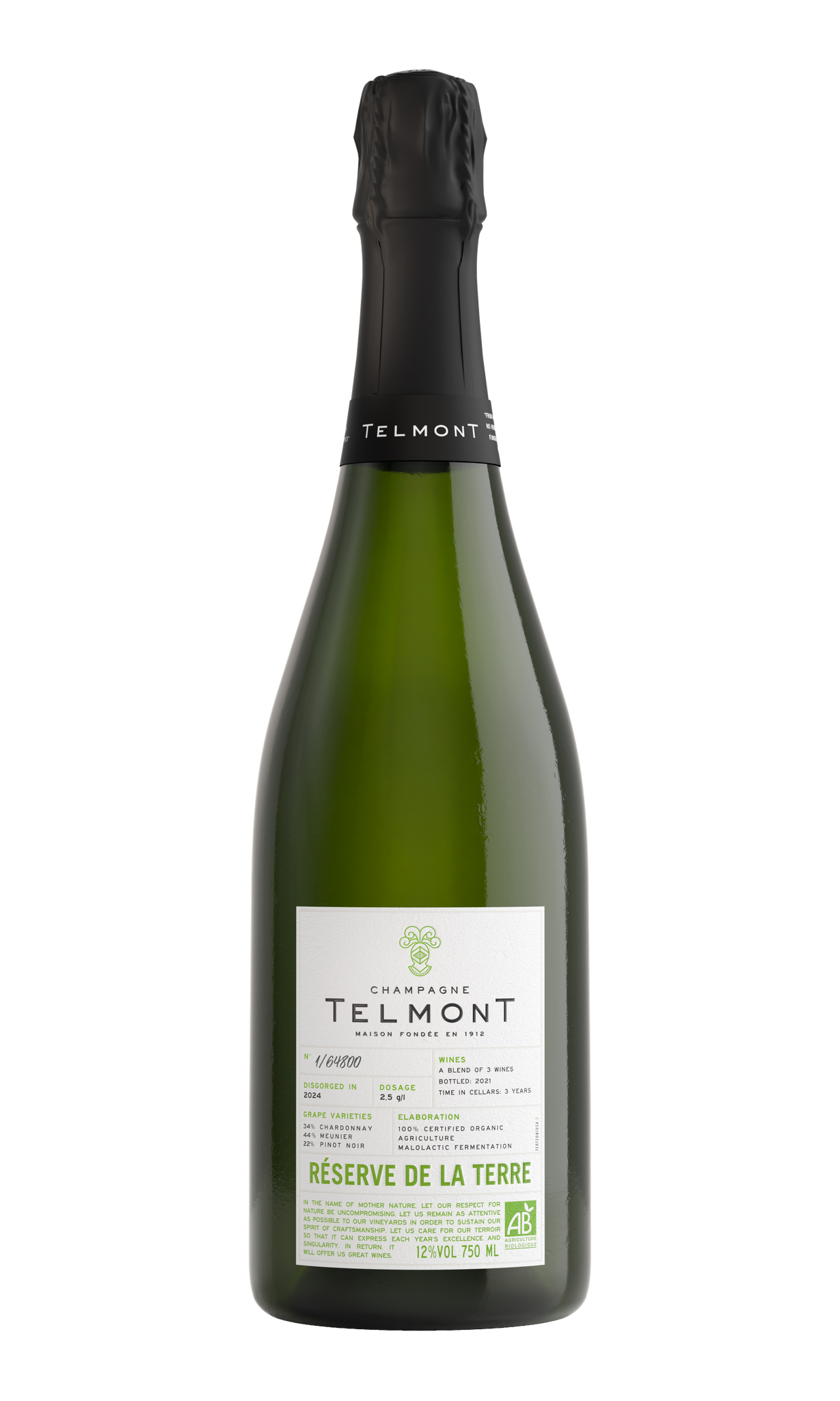 TELMONT CHAMPAGNE RESERVE DE LA TERRE FRANCE 750ML WINE
