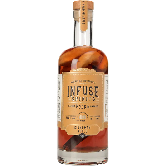 INFUSE SPIRITS VODKA CINNAMON APPLE REAL FRUIT GLUTEN FREE 750ML Spirits