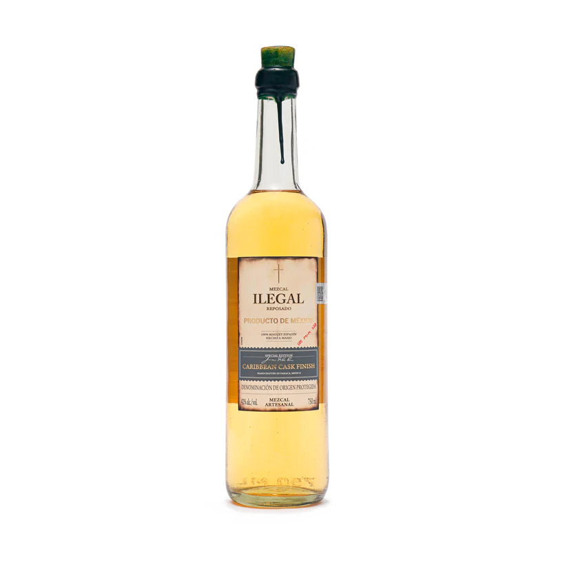 ILEGAL MEZCAL REPOSADO CARIBBEAN CASK FINISH 750ML LIQ