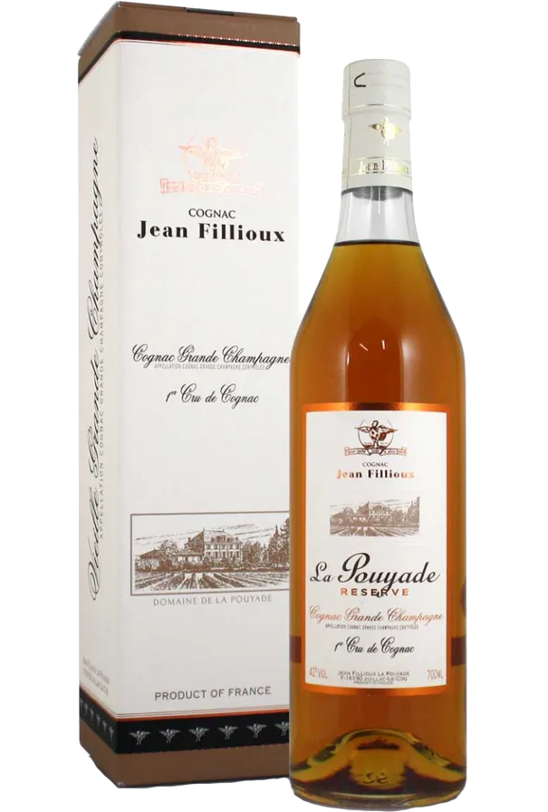 JEAN FILLIOUX LA POUYADE COGNAC RESERVE GRANDE CHAMPAGNE FRANCE 750ML LIQ