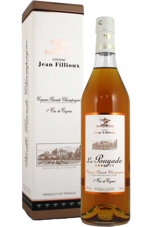 JEAN FILLIOUX LA POUYADE COGNAC RESERVE GRANDE CHAMPAGNE FRANCE 750ML LIQ