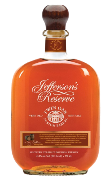 JEFFERSONS RESERVE BOURBON TWIN OAK CUSTOM BARREL KENTUCKY 750ML Spirits